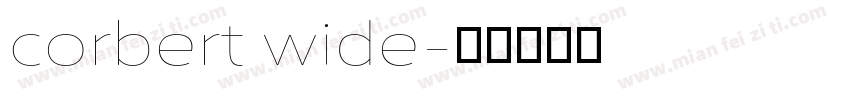 corbert wide字体转换